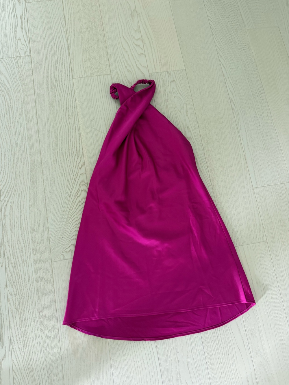 Lucy in the Sky Hot Pink Satin Dress